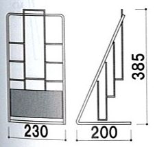 卓上カタログスタンド（3段）詳細