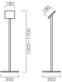 パネルスタンドB（サイズ詳細）
