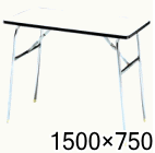 会議テーブル白1500×750
