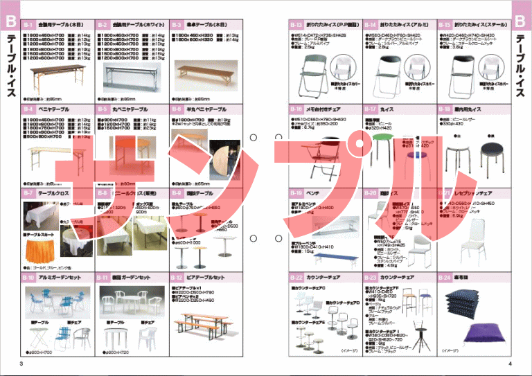レンタルダイジェストカタログサンプル