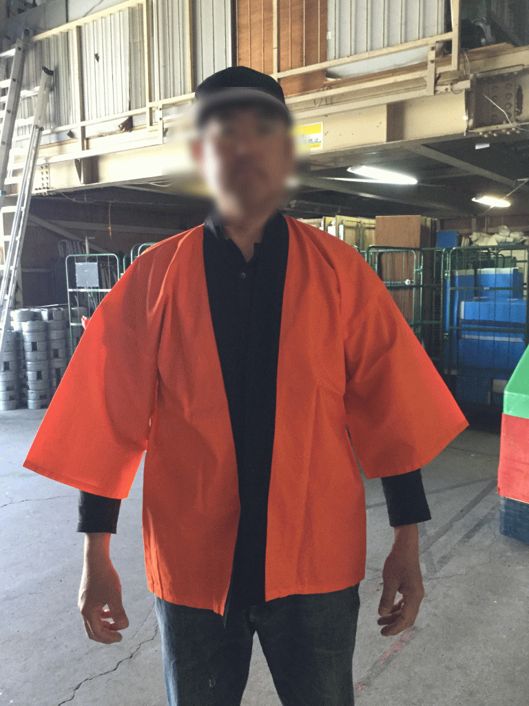 祭り法被(オレンジ)